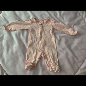 Baby girl footed pj